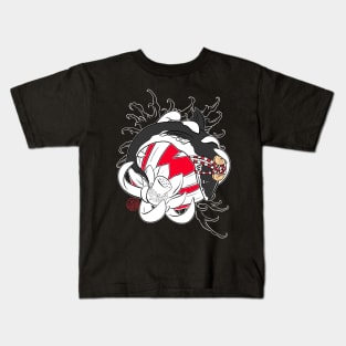 Japanese Shark and lotus Kids T-Shirt